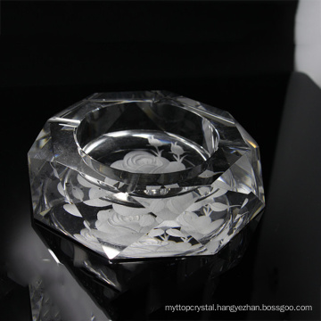 Factory supply attractive price fashion image crystal ashtray